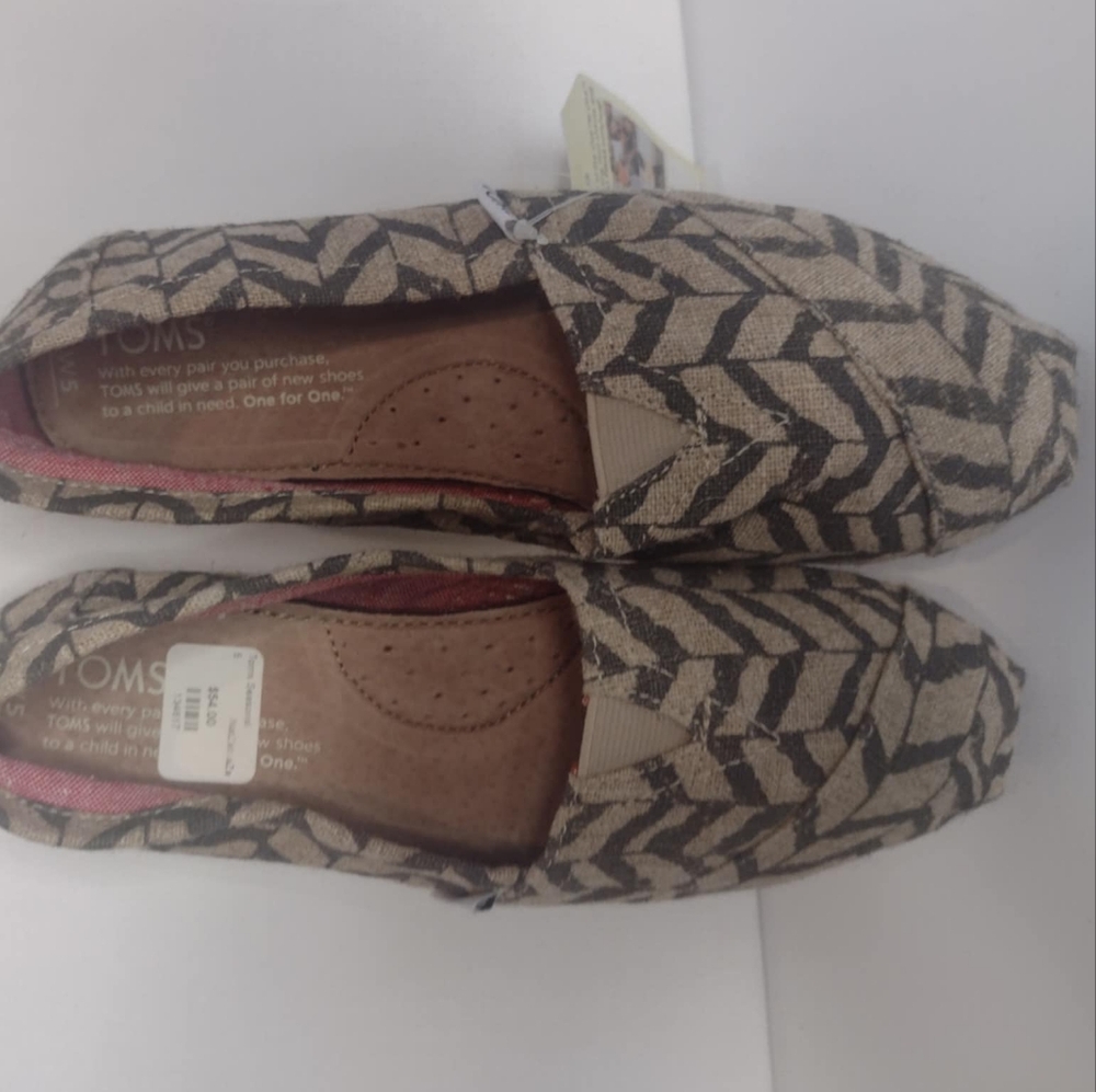 Toms Classics Natural Zebra Zag